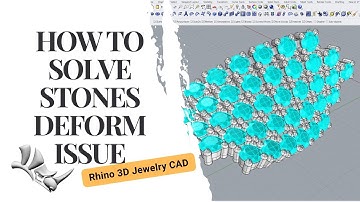 How To Solve Stones Deform Issue With "Flow Along Surface" Commend in Rhino 3D #490