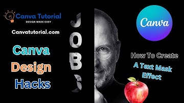 Canva Design Hacks - How To Create A Text Mask Effect : Canva Clipping Mask Tutorial #canva