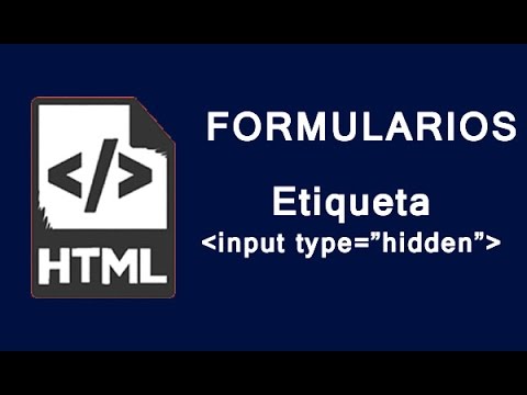 html input hidden  Update  Formularios HTML | Etiqueta input type hidden