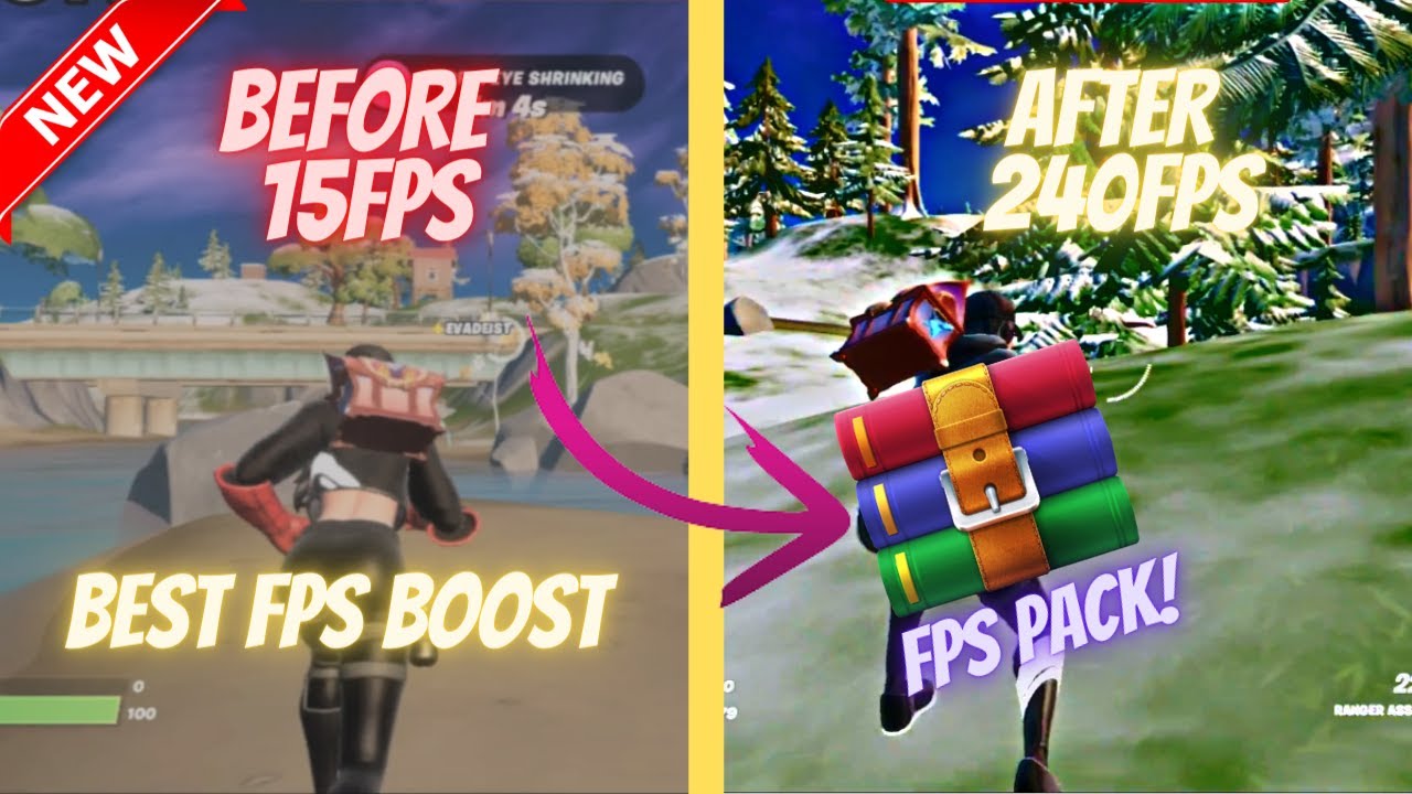 how to fix lag and increase fps in FORTNITE CH-3 (BEST FPS BOOST PACK ...