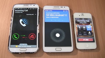 Incoming call & Outgoing call at the Same Time   Samsung Galaxy Note 1  Android 7+ Note 2+Iphone 4s
