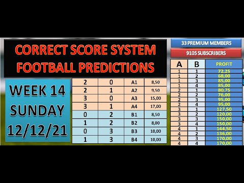 correct score football predictions odds fixed system