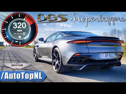 ASTON MARTIN DBS Superleggera 0-320km/h ACCELERATION & DRAGY GPS By AutoTopNL