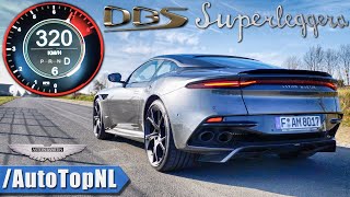 ASTON MARTIN DBS Superleggera 0-320km\/h ACCELERATION \& DRAGY GPS by AutoTopNL