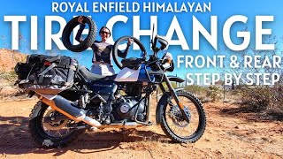 Royal Enfield Himalayan, Step By Step Tire Change, Rear & Front Tires