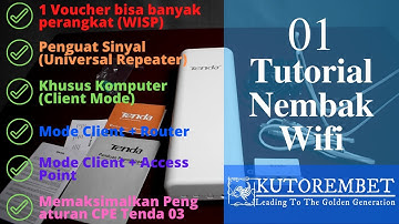 Tutorial Cara Nembak Wifi menggunakan CPE Tenda O3 LENGKAP