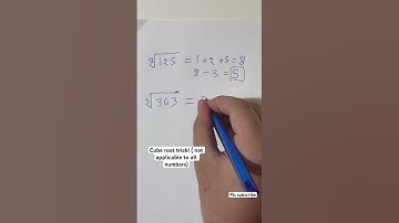 Use this trick to find the cube root of 216! #maths #mathtrick