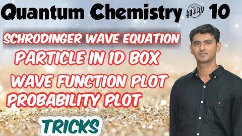 Particle In 1D box| Schrödinger Wave Equation| Wave Function & Probability Plots| CSIR NET
