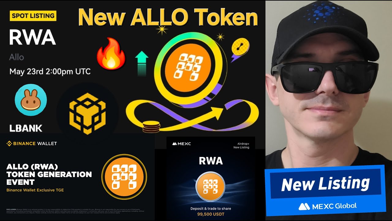$RWA - ALLO TOKEN CRYPTO COIN HOW TO BUY RWA MEXC GLOBAL LBANK BINANCE BNB  BSC BLOCKCHAIN GATE TGE