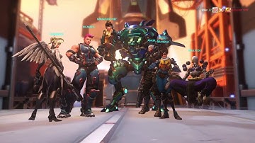Overwatch: I love D Va ( unintended teamwork with Zarya )