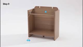 EliteSet 2-Door 1-Drawer Sideboard Cabinet Assembly | Step by Step Installation Guide