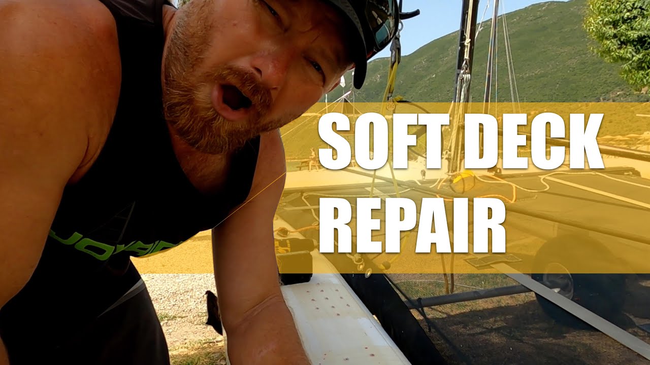 Fixing a very soft deck on a Hobie Cat