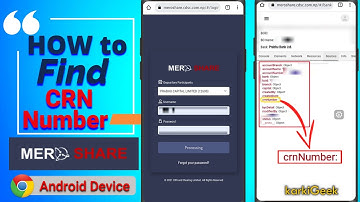 How to Find CRN Number in MeroShare by Android Device | CRN | javascript | by Inspect Elements |2021