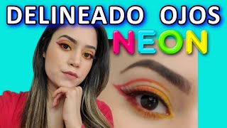 ?DELINEADO DE OJOS EN NEON ? RETRO 2020 - NUEVA TENDENCIA DE MAQUILLAJE ft. BEAUTY LATINAS SQUAD