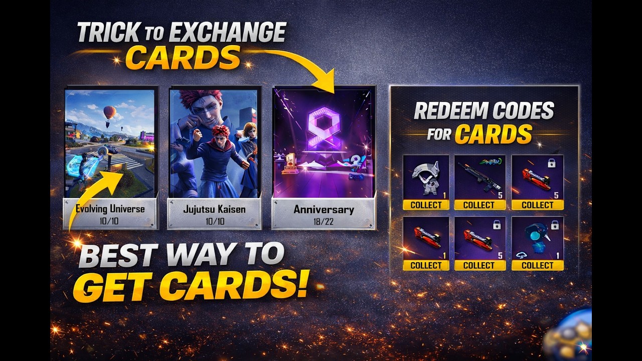 Redeem Card Collection কিভাবে সহজে কার্ড মিশন কমপ্লিট করবে ? Collection Cards Redeem Code ...