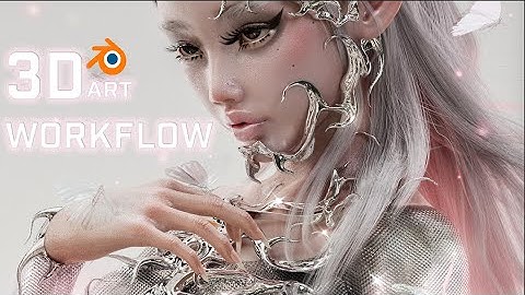 ELF in BLENDER, Zbrush & Dazstudio - workflow video/ASMR