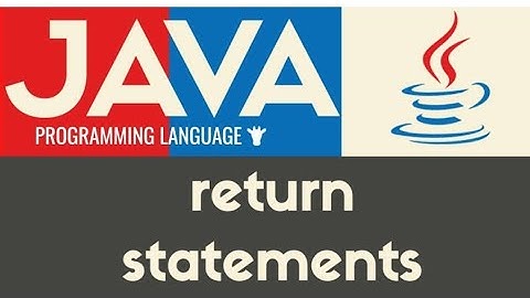 What is Return Statement in Java Programming in Hindi course tutorial full