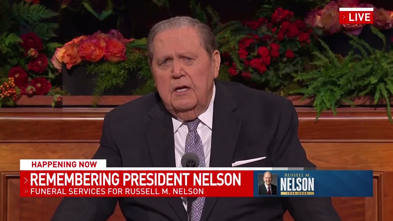 Elder Jeffrey R. Holland speaks at funeral for President Russell M. Nelson