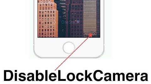 DisableLockCamera - jailbreak cydia