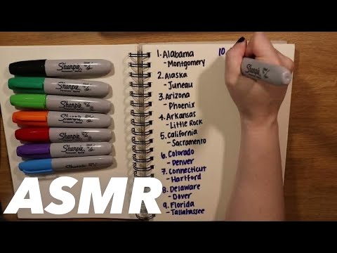 ASMR | SUPER TINGLY Sharpie Writing & Paper Sounds💤