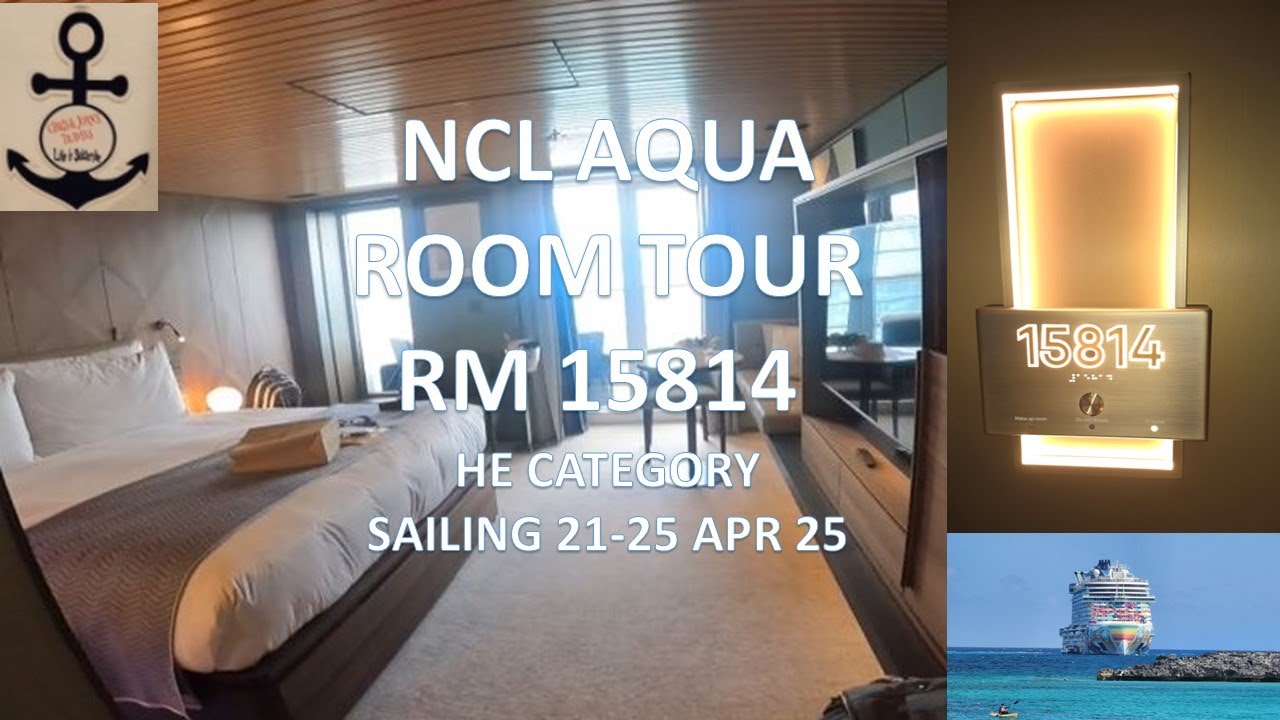 NCL AQUA (HAVEN) RM 15814 ROOM TOUR