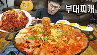 ASMR MUKBANGㅣSpicy Sausage Stew Ramen & Fried EggsㅣEATING SHOW