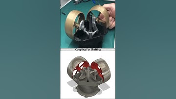Coupling for Shafting 3D Model right Angle Coupler #cad #3ddesign #cadcammechanical #3dmodel