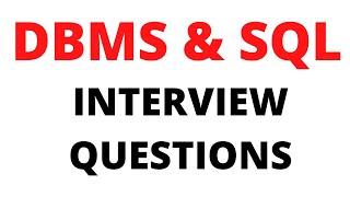 DBMS AND SQL INTERVIEW QUESTIONS || DATABASE MANAGEMENT SYSTEM || CRT || BEST WAY TO STUDY screenshot 5