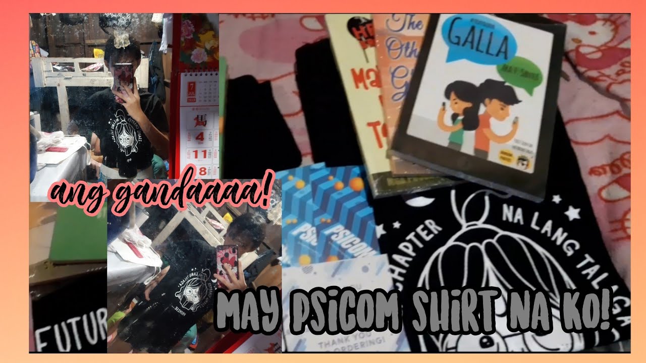 PSICOM SHIRT UNBOXING! TRY ON! (WITH FREE 3 BOOKS! 😍)  | Janilyn Candelaria