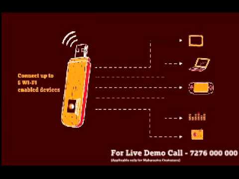 Introducing Tata DOCOMO Photon Max Wi-Fi Data Card - YouTube