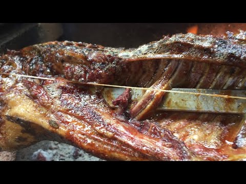 Spit Roast Black Skinned Baby Pig! - YouTube