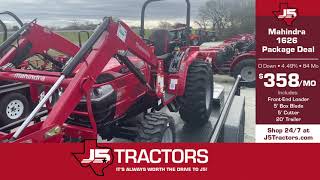 J5 Tractors - Mahindra 1626 Package Deal Bumper 10.12.21