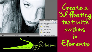 Learn Photoshop Elements 11 - Create 3D floating pictures and Fans using Actions