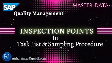 SAP QM | Inspection Points in Task List & Sampling Procedure  | SAP Quality Management #sapqm #sappp