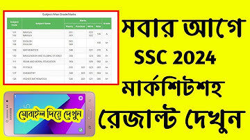 এস.এস.সি ২০২৪ রেজাল্ট দেখুন মার্কশিটসসহ | SSC Result 2024