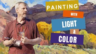 Mixing Color To Show The Light Landscape Painting Tutorial