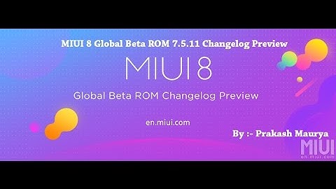 MIUI 8 Global Beta ROM 7.5.11