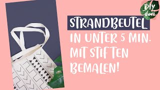 DIY Strandbeutel bemalen! #shorts