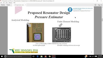 Temperature and Pressure Characterization of the Quality factor in a CMOS-MEMS Resonator