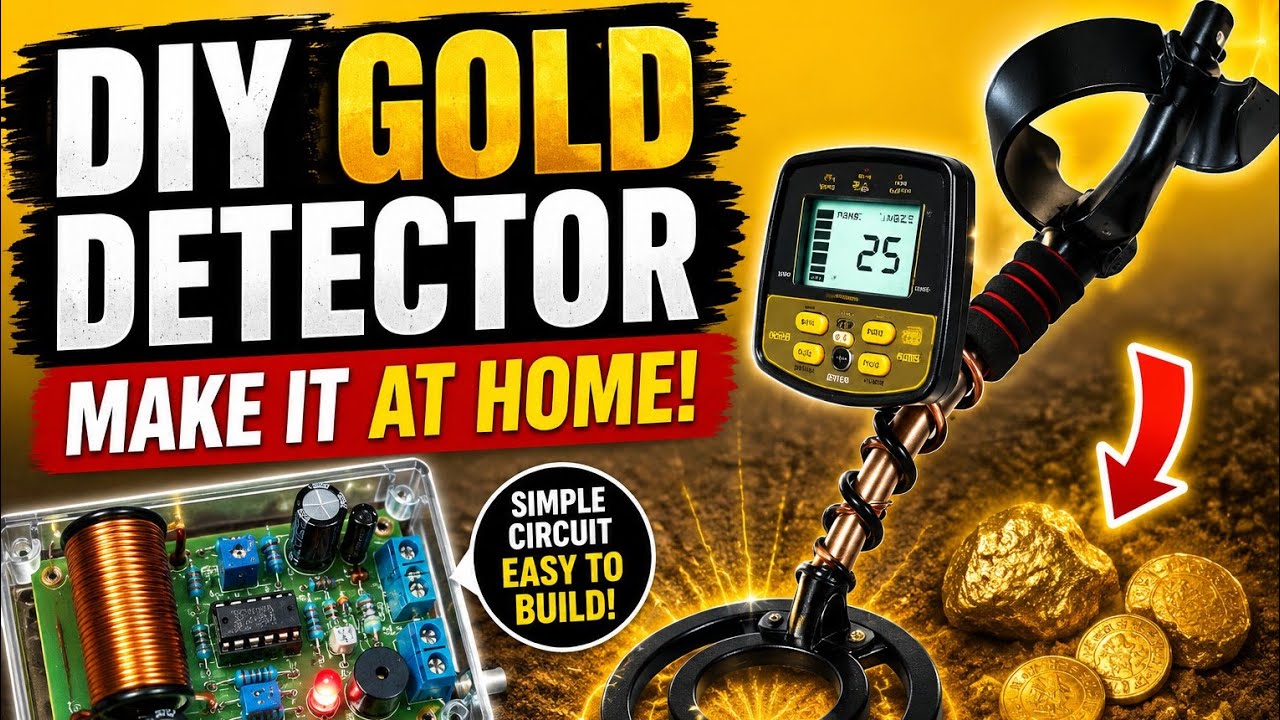 How to Make a Metal Detector at Home | Simple DIY Gold Detector - YouTube