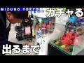 【MIZUNO TOKYO】荒木がガチャガチャ『ミズノ 野球グローブコレクション』！Tバッティングで快音！⚾MIZUNO探訪part②