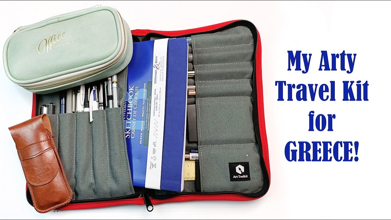 What's in my Travel Art Kit? Art Supplies I am taking to GREECE