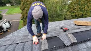 how to install Owens Corning ridge vent on your roof