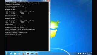 Create Bootable USB Flash Drive using Command Prompt to install Windows 7