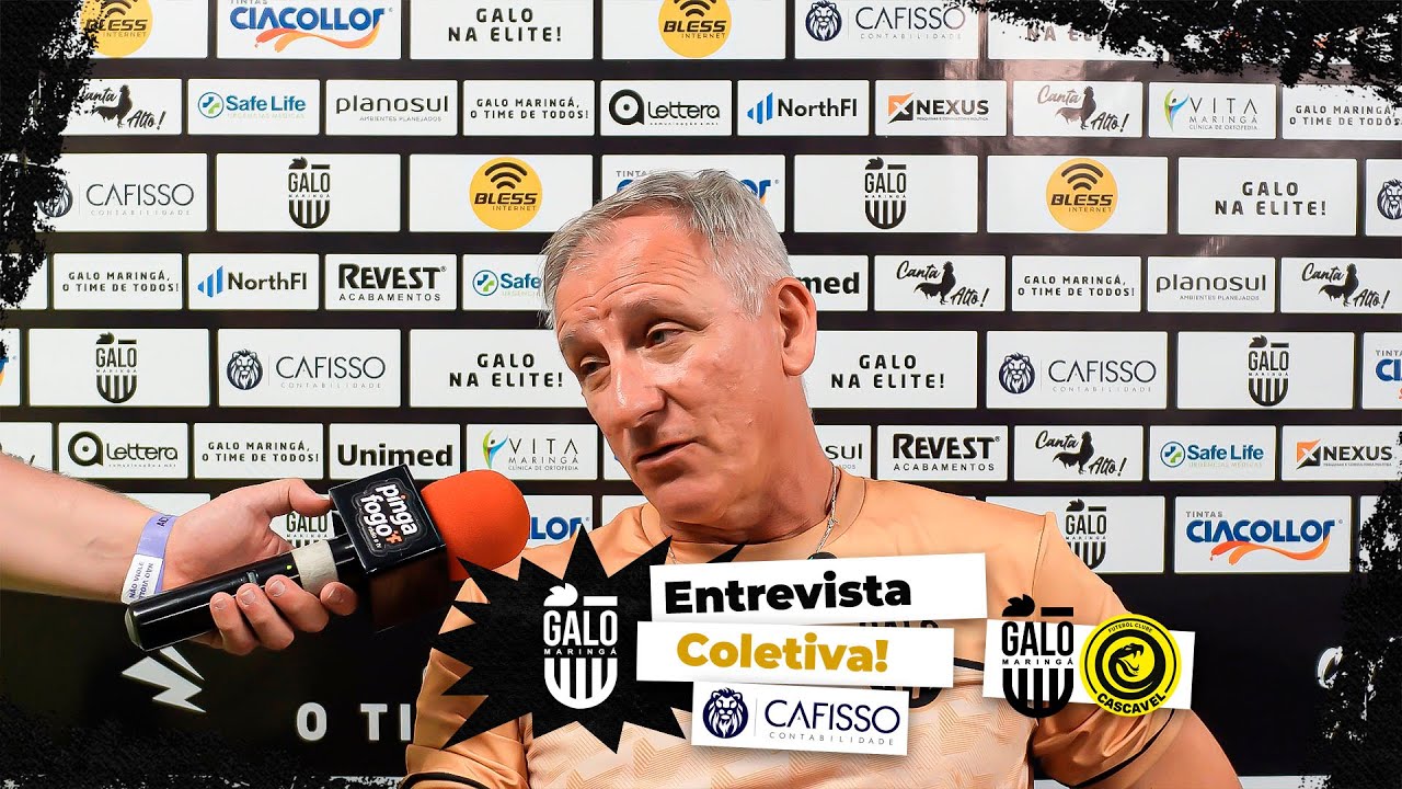 Entrevista Coletiva Cafisso - Luis Cruz - Galo Maringá 0x1 Cascavel
