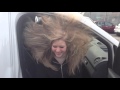 Subwoofer hair tricks blonde girl basshead hair trick