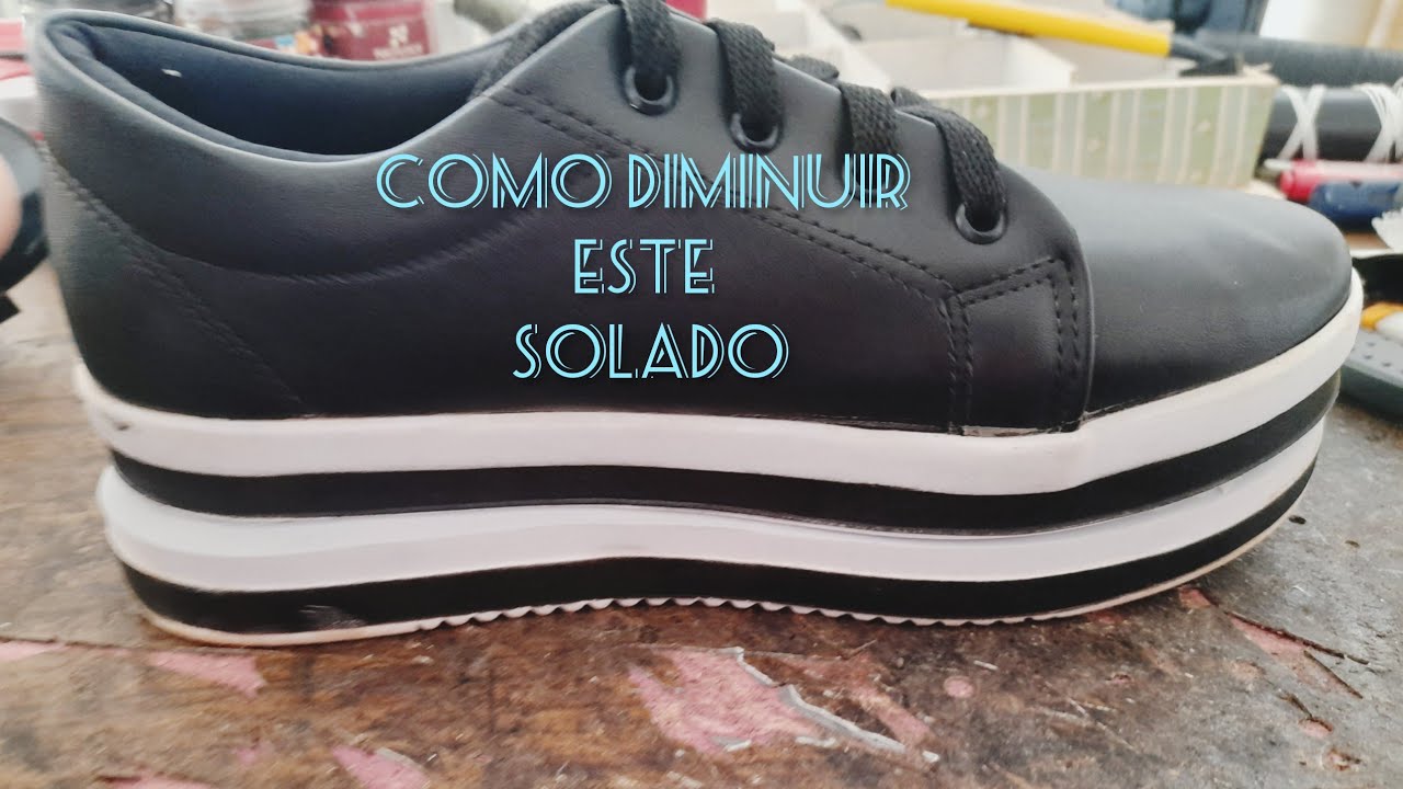 como diminuir solado Anabela