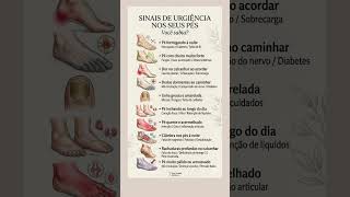 🦶Sinais de Urgência dos Pés #saude #pés #bemestar
