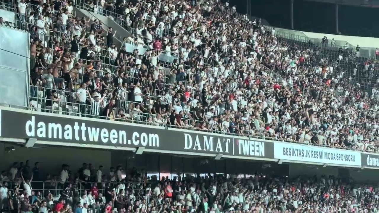 Beşiktaş taraftarı tribünde 