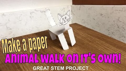 Make a paper animal walk on it